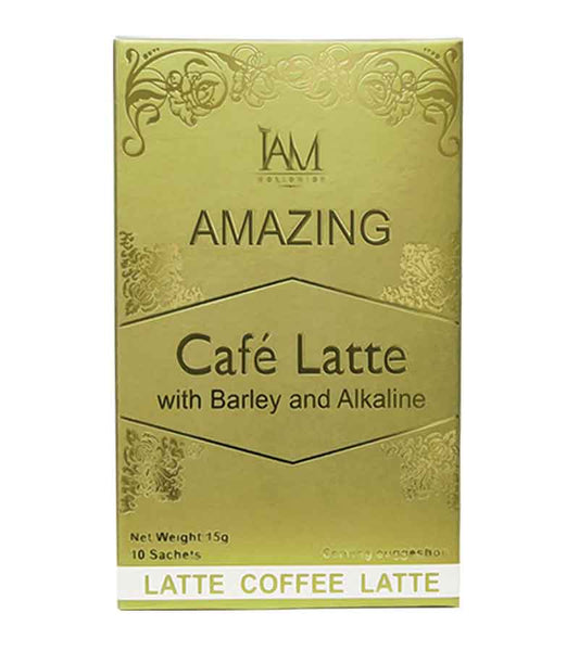 Amazing Coffee Latte with Barley and Alkaline | 1 Box | 10 Sachets | Free Shipping