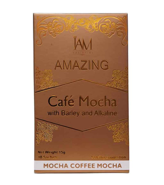 AMazing Coffee Mocha with Barley and Alkaline | 1 Box | 10 Sachets | Free Shipping