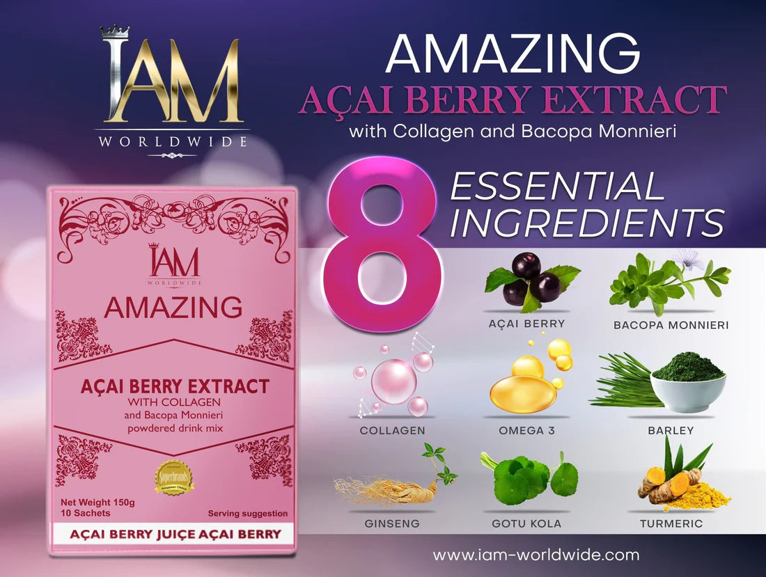 AMazing Acai Berry with Collagen and Bacopa | 10 Sachets | Free Shipping | COD