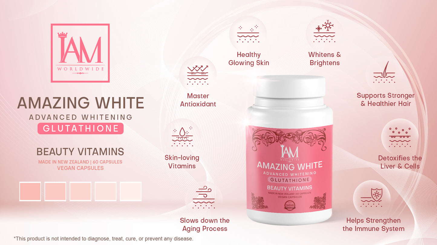 Amazing White  1 bottle  60 Capsules  Free Shipping  COD